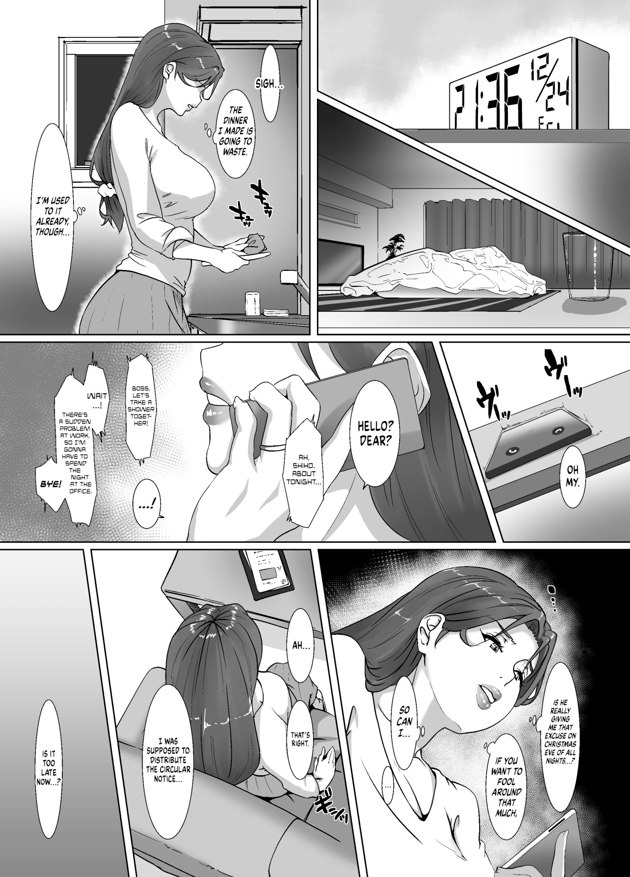 Hentai Manga Comic-Spending Christmas Eve With the Housewife Next Door-Read-7